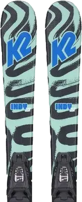 K2 Indy Kids Skis + 4.5 FDT Bindings