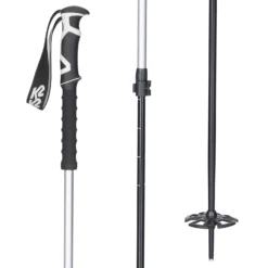 K2 Lockjaw Aluminum EVA Adjustable Ski Poles 2024