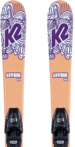 K2 Luv Bug Kids Skis + 4.5 FDT Bindings